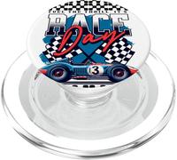 Alimenta la emoción Su Día de Carrera Motorsport Fanatic Racing Day PopSockets PopGrip para MagSafe