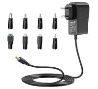 Alimentación 5 V 2 A, cargador de 5 V 2 A AC DC con 8 tomas CC para electrónica de 5 V como tableta, teléfono, concentrador USB, cámara de videovigilancia, 2000 mA máx