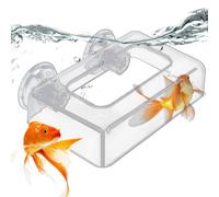 Alimentación Acuario, Dispensador Comida Punto Fijo Anti-Dispersión | Alimentador Acrílico Acuario con | para Comida Flotante, Evita Dispersión, Fácil Instalación, 2 Tamaños