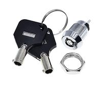 Alimentación de acero inoxidable de 12 mm para interruptor, tipo extraíble de doble cara, con 2 llaves y tuerca, fácil de herramientas