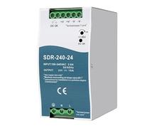 Alimentación de DIN Rail 240W DIN Rail Power Supply Entrada AC 100-240V 2,6A Salida DC 24V 10A Fuente de Alimentación Industrial para Cajas distribución,Instrumentos,Equipos comunicación SDR-240-24