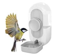 Alimentación e hidratación automáticas Transparentes - Dispensador de Alimentos para Loros, Accesorios para jaulas, alimentadores para pájaros, Suministro de Agua resiliente, Utilidad Especial