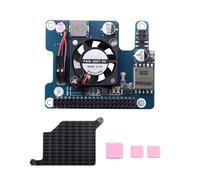 Alimentación sobre Ethernet tablero de expansión PoE HAT con ventilador de refrigeración módulo de fuente de alimentación para RPi 5 anti electrostático