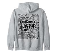 Alimentado con pan de maíz y té dulce criado - Southern Pride Sudadera con Capucha
