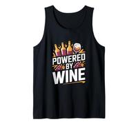Alimentado por Botellas de Vino Uvas Camiseta sin Mangas