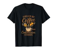 Alimentado por café y Puestos de concesión para Padres Deportivos Camiseta