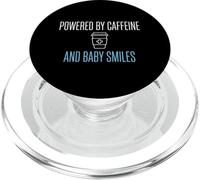 Alimentado por cafeína y Sonrisas de bebé Enfermera posparto PopSockets PopGrip para MagSafe