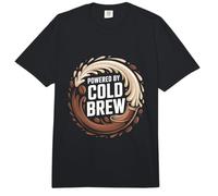 Alimentado por Cold Brew Coffee Aficionado Comfort Colors Adult Heavyweight T-Shirt