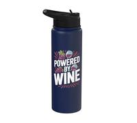 Alimentado por copas de uvas de vino Fun Stainless Steel Insulated Water Bottle