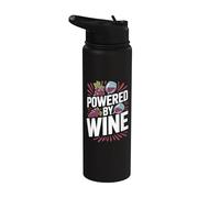Alimentado por copas de uvas de vino Fun Stainless Steel Insulated Water Bottle