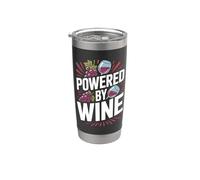 Alimentado por copas de uvas de vino Fun Vaso térmico de acero inoxidable de doble pared