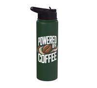 Alimentado por el consumo de café adicto a la cafeína Stainless Steel Insulated Water Bottle