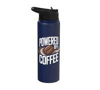 Alimentado por el consumo de café adicto a la cafeína Stainless Steel Insulated Water Bottle