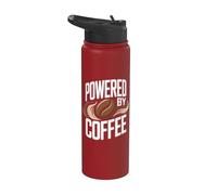 Alimentado por el consumo de café adicto a la cafeína Stainless Steel Insulated Water Bottle