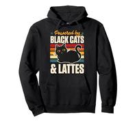 Alimentado por Gatos Negros y Lattes Sudadera con Capucha