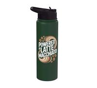 Alimentado por granos de café Latte Macchiato Stainless Steel Insulated Water Bottle