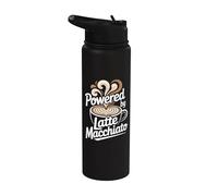 Alimentado por Latte Macchiato Coffee Energy Boost Stainless Steel Insulated Water Bottle