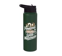Alimentado por Latte Macchiato Coffee Energy Boost Stainless Steel Insulated Water Bottle