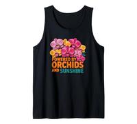 Alimentado por Orchid and Sunshine Floral Positive Energy Camiseta sin Mangas