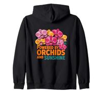 Alimentado por Orchid and Sunshine Floral Positive Energy Sudadera con Capucha