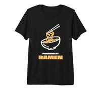 Alimentado por Ramen Funny Bowl of Noodles Sopa de Fideos japoneses Camiseta Premium