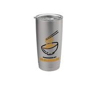 Alimentado por Ramen Funny Bowl of Noodles Sopa de fideos japoneses Vaso térmico de acero inoxidable de doble pared