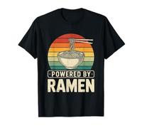 Alimentado por Ramen Retro Anime Fideos Bowl Taza Japonesa Sopa Camiseta