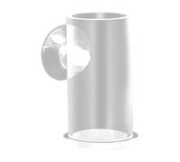 Alimentador acrílico para Peces, Bandeja de Tubo de alimentación, Accesorio de, Tubos dispensadores de acrílico cilíndricos para acuarios Grandes y pequeños, Soporte Flotante y hundido