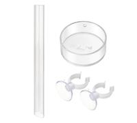 alimentador acrílico transparente para camarones