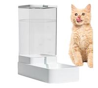 Alimentador automático, alimentadores automáticos para gatos, a prueba de fugas, capacidad de galón, estación de alimentación ajustable para gatitos, perros, interiores y exteriores