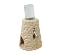 Alimentador automático de agua para mascotas pequeñas, botella de agua colgante a prueba de fugas, 60 ml/80 ml/125 ml, botella de agua de cerámica con forma de cacahuete