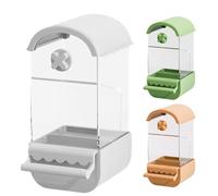 Alimentador automático de Alimentos para pájaros, de Jaula de Loros de Gran Capacidad, estación de alimentación de Mascotas de ABS, dispensador de Comida para pájaros sin Salidas a Corto