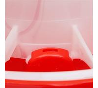 Alimentador automático de aves de corral para pollo, pato, ganso, bebedor de pezón de agua de animales de granja y cubo de forraje, herramienta de sistema de alimentación de aves de corral (1,5 kg)