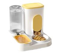 Alimentador automático de gatos con 2 en 1 diseño, gran capacidad, extraíble de alimentos y cuencos de agua, ideal para puppies, kittens, y otras mascotas, fácil de usar para alimentación conveniencia