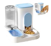 Alimentador automático de gatos con 2 en 1 diseño, gran capacidad, extraíble de alimentos y cuencos de agua, ideal para puppies, kittens, y otras mascotas, fácil de usar para alimentación conveniencia