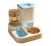 Alimentador automático de Mascotas 2 en 1,Cuenco de Agua dispensador automático de Comida para Perros 2 en 1 | para Mascotas con Botella de Agua automática, para Perros y Gatos para pequeños o