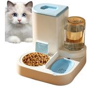 Alimentador automático de Mascotas 2 en 1 | Juego de Cuencos de Agua y Comida para Gatos de Gravedad automática - Alimentador automático para Gatos, dispensador de Agua para Mascotas, bebed