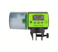 Alimentador Automático de Peces 200 ml, Alimentador Inteligente de Gran Capacidad para Acuarios con Temporizador Inteligente, Material ABS - Adecuado para y Otros Peces, Sin Batería