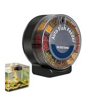 Alimentador Automático De Peces - con Dispensador de Comida Hermético con Compartimentos Separados | Automático De Acuario 105 Ml,para Estanque Uso Interior Mascotas Vacaciones Tortugas y Espacio