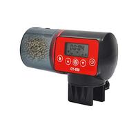 Alimentador automático de peces con pantalla digital de granero de 200 ml, 4 grupos, ajuste de cantidad de alimentación configurable, modo manual/automático