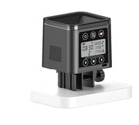 Alimentador automático de Peces con Pantalla LCD LED, Capacidad 120 ml/320 ml, Temporizador Inteligente, alimentador for pecera, Accesorios for Acuario para Las Vacaciones(120ml)