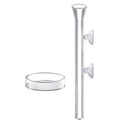 Alimentador automático de peces, dispensador direccional para uso doméstico, alimentación controlada con diseño transparente y fácil de instalar para tanque, estanque y cuidado de viaje, 20 x 6,4 x