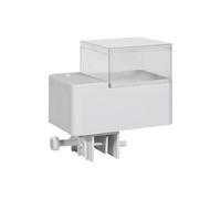 Alimentador automático de peces, dispensador programable con temporizador, unidad de alimentos en escamas y pellets, 4.84 x 3.35 x 3.54 pulgadas, accesorio de tanque que funciona con pilas, para