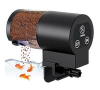 Alimentador automático de peces para acuario, ayuda a mantener los peces alimentados mientras estás fuera, gran capacidad de 100 ml con temporizador de alimentación ajustable, alimentador automático a