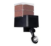 Alimentador automático de peces, temporizador inteligente para acuario, 5 velocidades ajustables, dispensador compacto y hermético de 21 cm, dispositivo de alimentación automática fácil programable