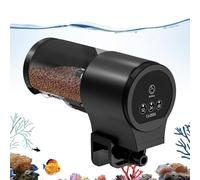 Alimentador automático de pescado, alimentador de alimentos, 100 ml compacto y manual con 12 h 24 h 48 h Timer, de filtración para acuario, Guppy, Koi, Cichlid, Turtle, Betta, Shrimp, Tetra