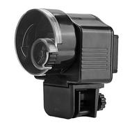 Alimentador automático de plástico duradero negro para peceras, máquina alimentadora de peces, con temporizador para acuario, máquina de alimentación manual