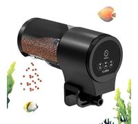 Alimentador automático, Fish Tank, 100 ml Food Dispenser with 12h 24h 48h Timer, Flake Pellet Feeding Equipment for Koi, Guppy, Betta, Cíchlid, Turtle, Shrimp, Vacation Aquarium Auto Solution