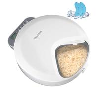 Alimentador automático para gatos, alimentador automático inalámbrico de 4 comidas, contenedor refrigerado de alimentos frescos para mascotas con 2 paquetes de hielo, dispensador de alimentos frescos