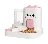 Alimentador automático para gatos - alimentador de alimentos gatos, dispensador de agua | Cuencos de alimentación de gran capacidad, dispensador de alimentos secos de pérdida para interiores, estación